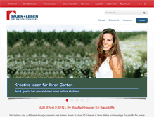 Tablet Screenshot of bauenundleben.de